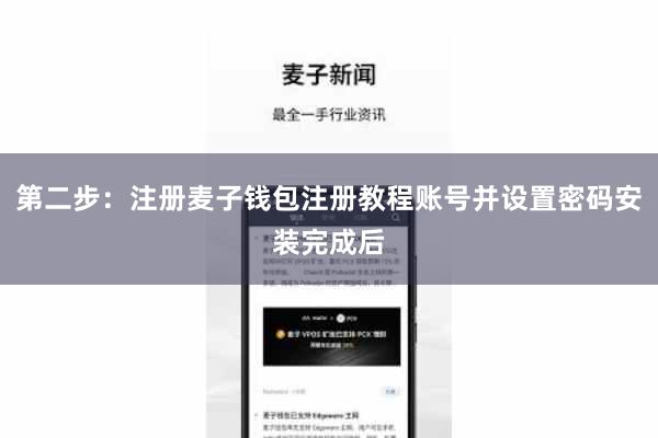 第二步:注册麦子钱包注册教程账号并设置密码安装完成后