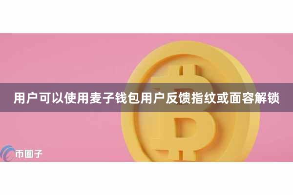 用户可以使用麦子钱包用户反馈指纹或面容解锁